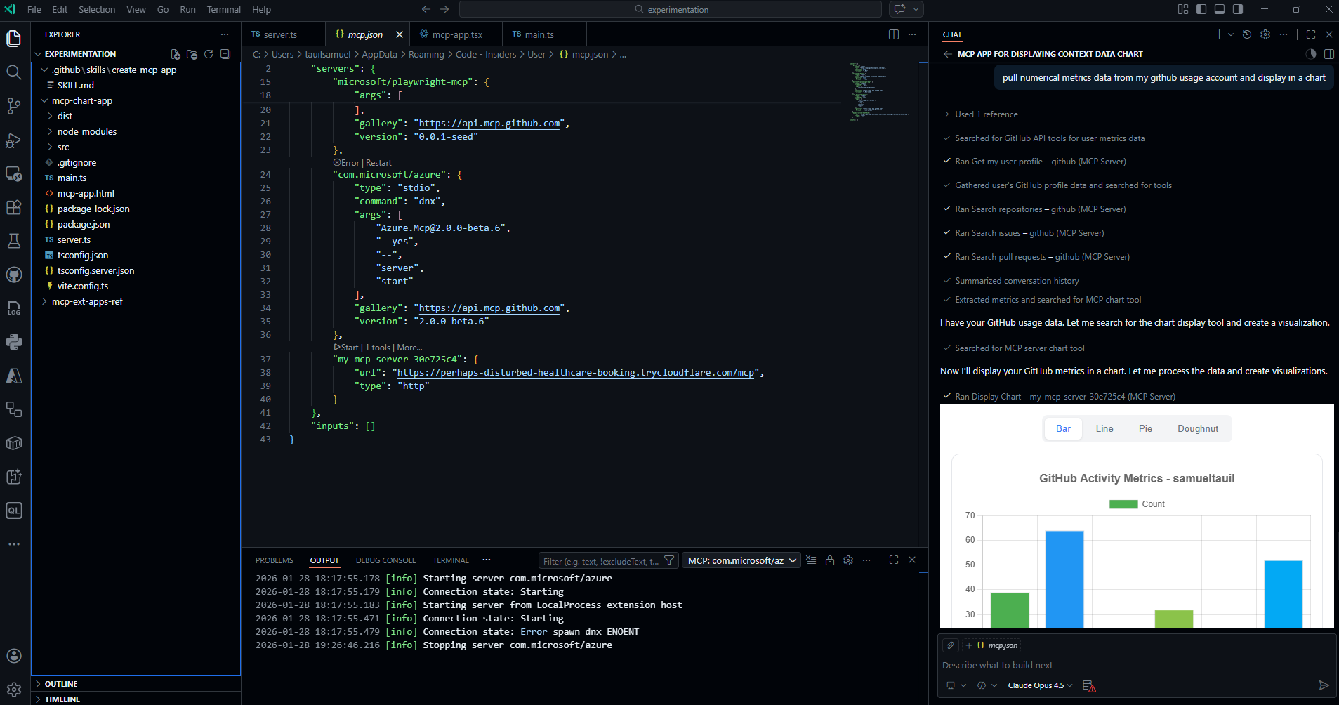 MCP Chart App Screenshot