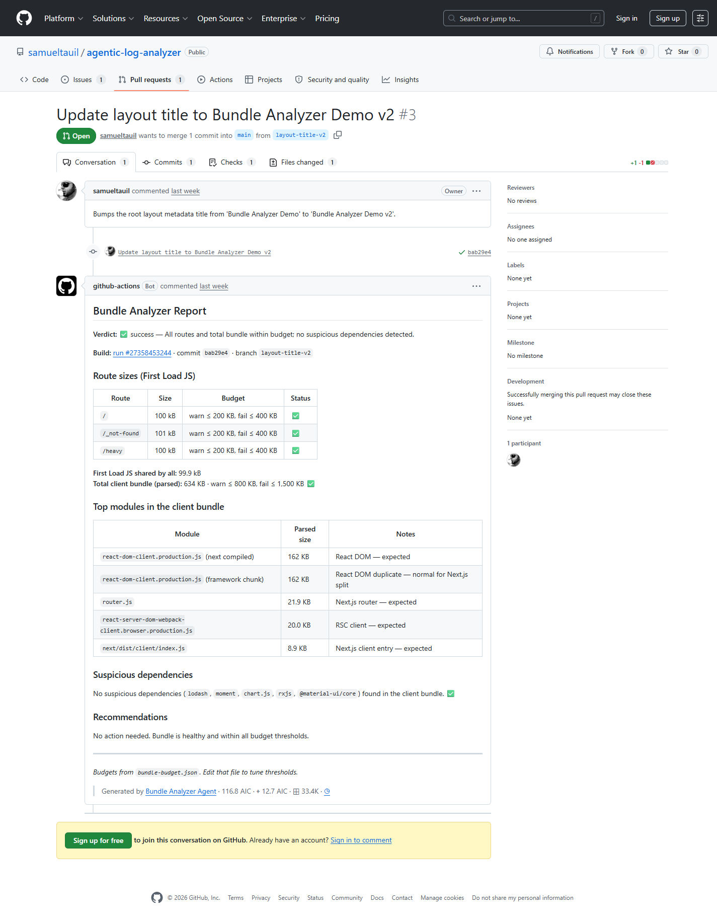 Pull request updated with bundle analyzer findings